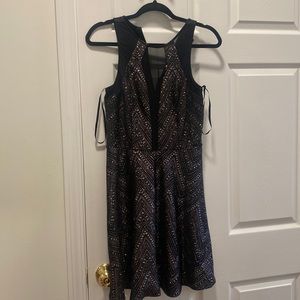 Black and Pinky/Silver Glitter Dress